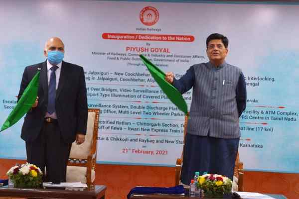 Indian Government dedicates 88 new railway projects in five states
