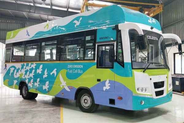 First indigenously developed Hydrogen Fuel Cell Bus launched in India